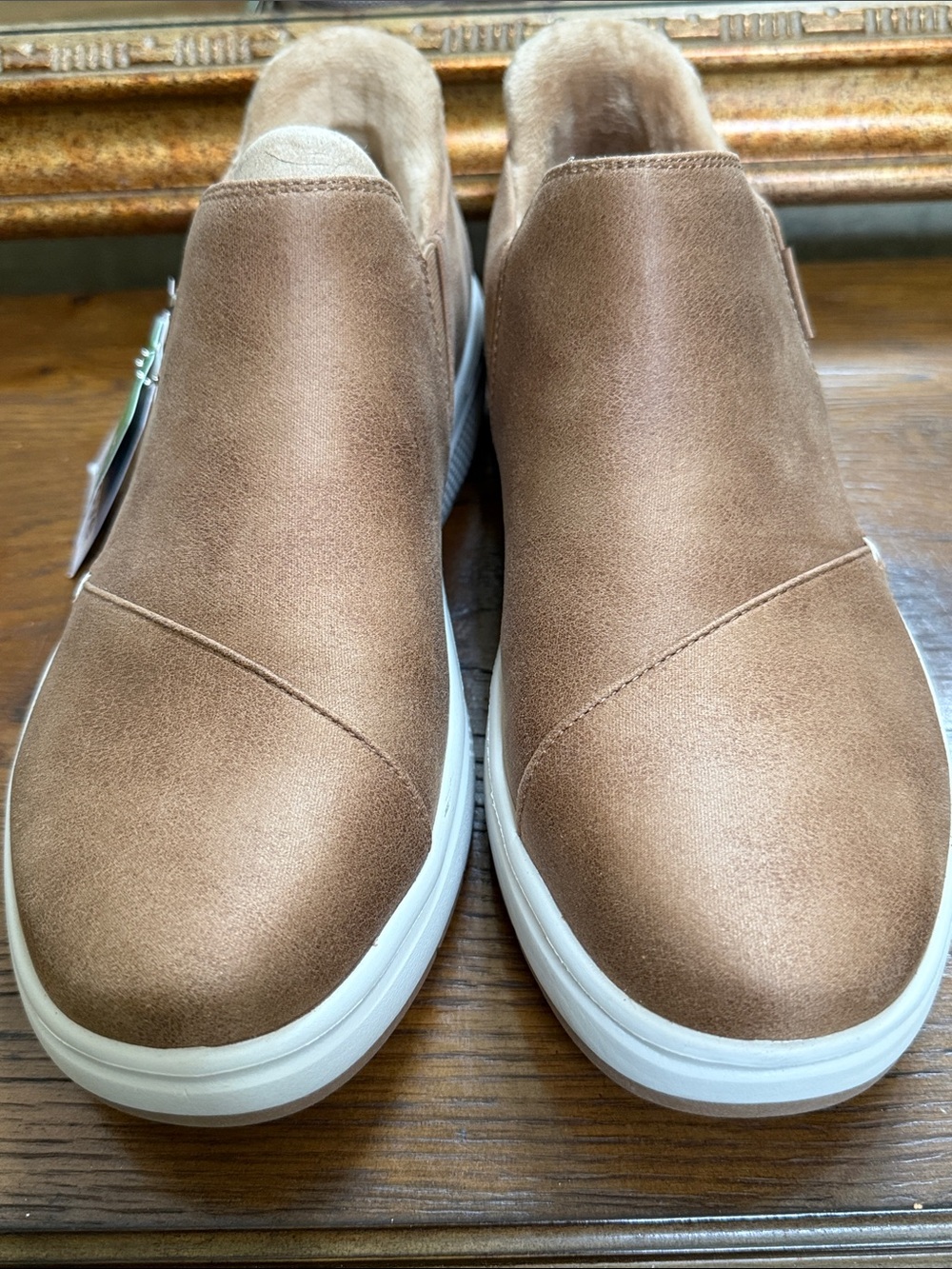 Skechers Bobs Slip-ins Skipper Wave Women’s chesnut Loafers w/White Sole. Sz 10. - Picture 5 of 14